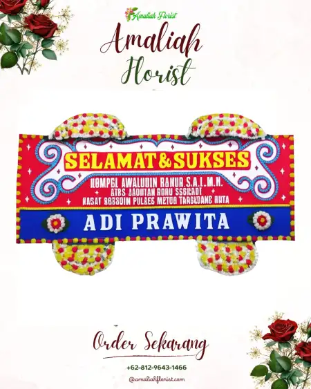 Papan Bunga Ucapan Selamat Serayu Larangan